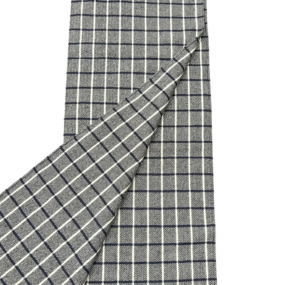 Evan Picone Mens Wool Scarf Navy White Black 10 1/2 x 68